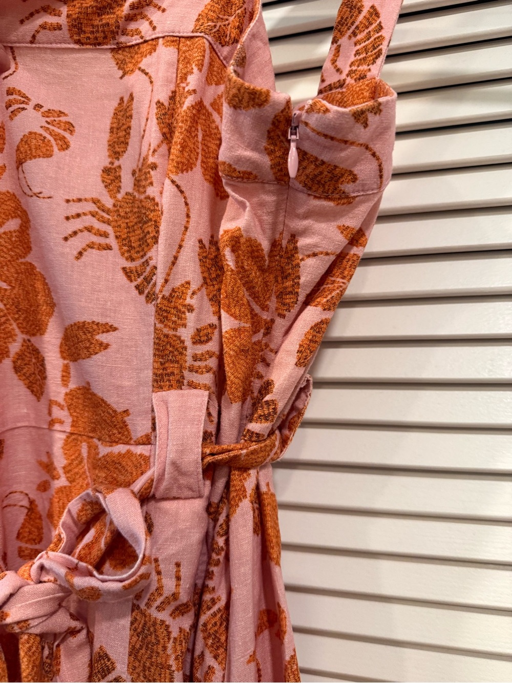 FARM Rio Pink and Orange Floral Tie-Waist Mini Dress - Picture 6 of 11